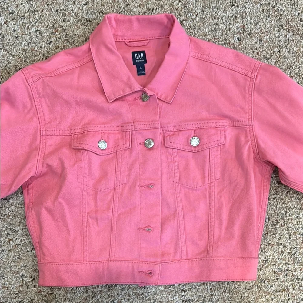 GAP Kids Pink Denim Jacket- M